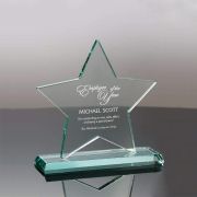 glass trophy award