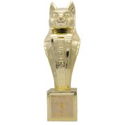 Metal championship trophy