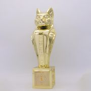 Metal championship trophy