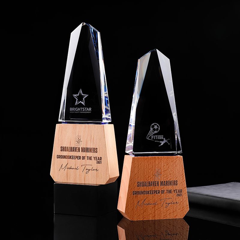 wood trophy base
