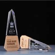 wood trophy base