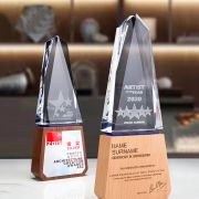 wood trophy base
