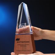 wood trophy base