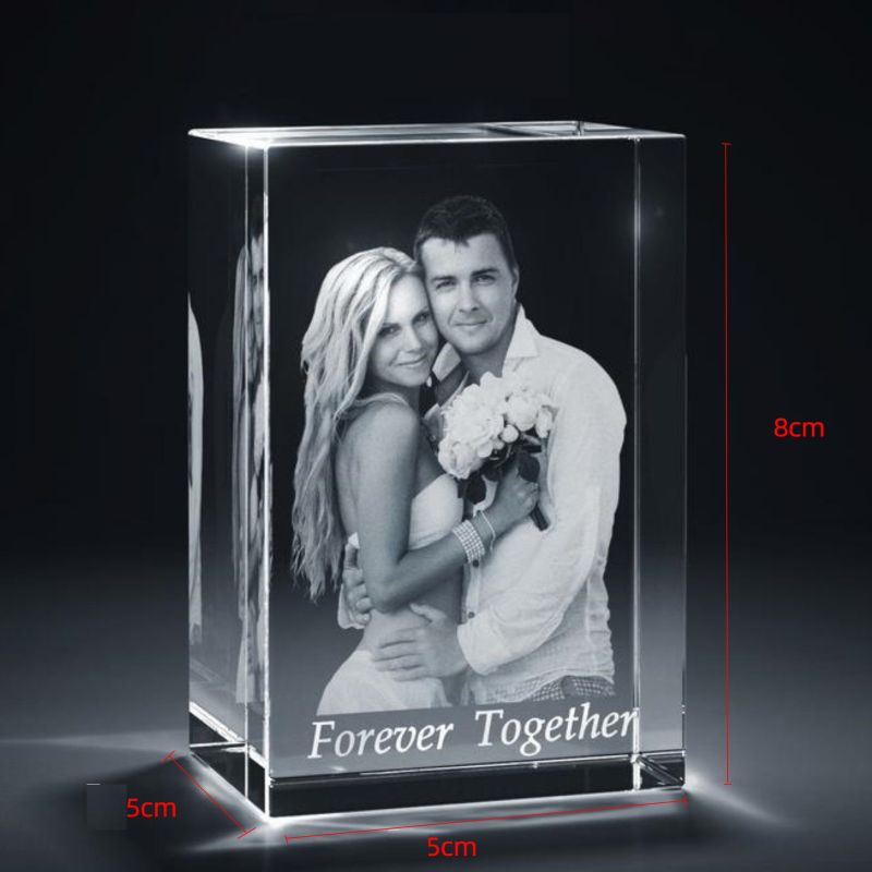 3d crystal photo