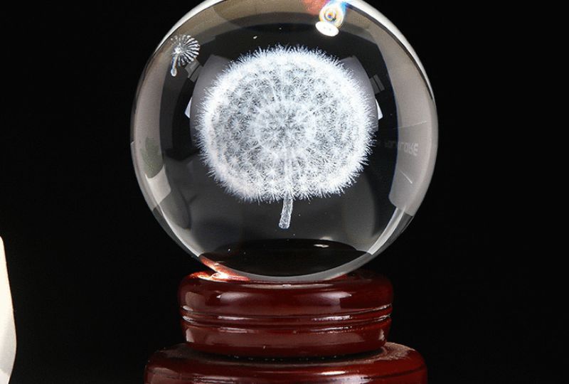 3d etched crystal​ 12-4