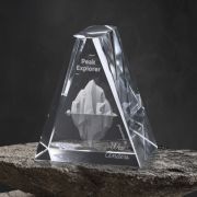 3d laser etched crystal