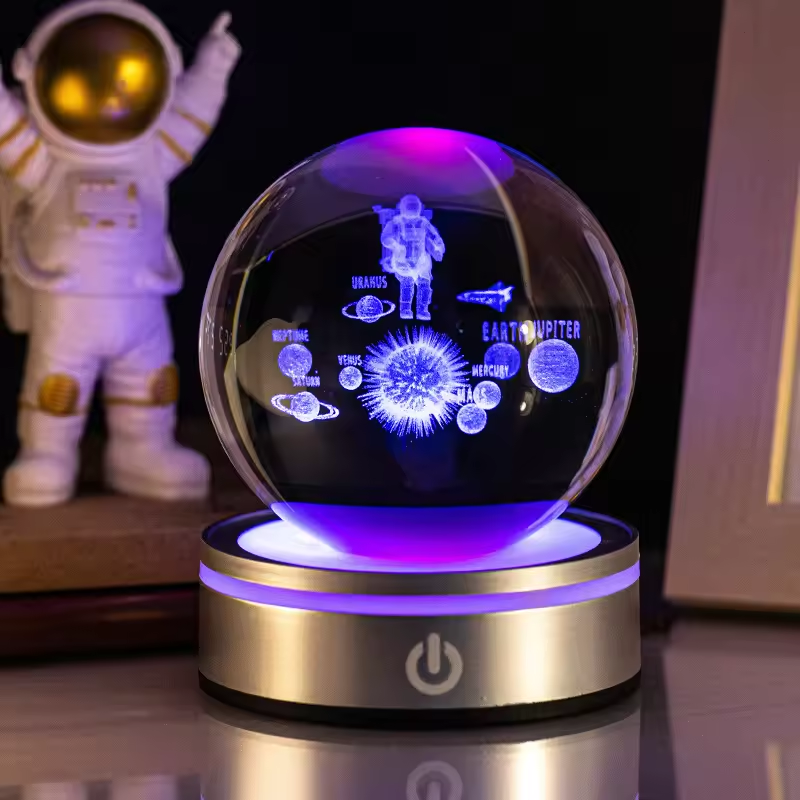 3d solar system crystal ball​