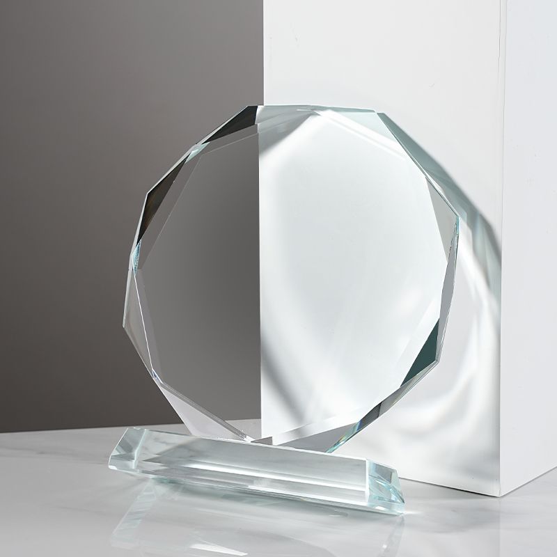 Blank crystal trophy