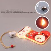 Christmas tree glowing ornaments