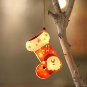 Christmas tree glowing ornaments