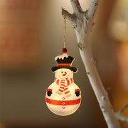 Christmas tree glowing ornaments