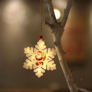 Christmas tree glowing ornaments