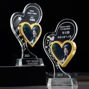 Crystal photo trophy