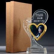 Crystal photo trophy