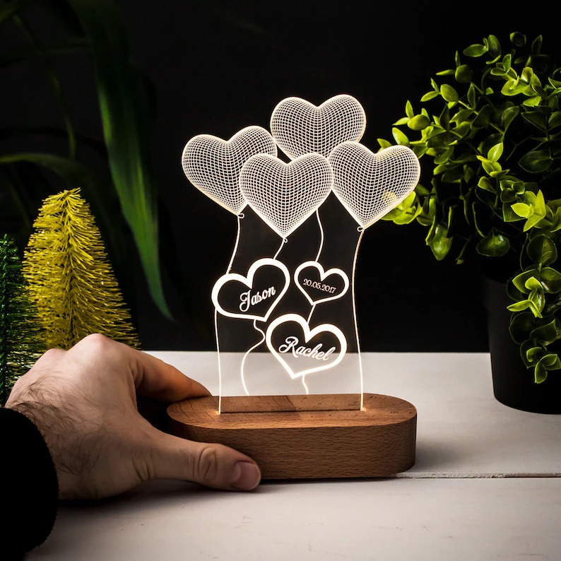 Heart acrylic