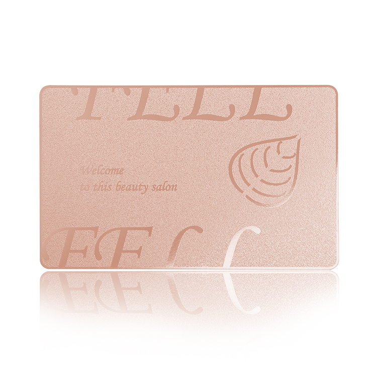 Rose gold cards