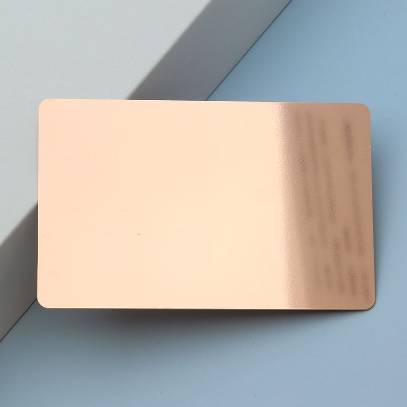 Rose gold cards