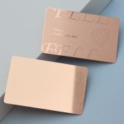 Rose gold cards