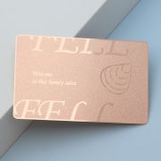 Rose gold cards