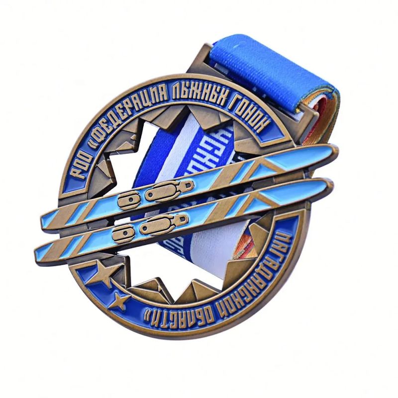 Skiing medal