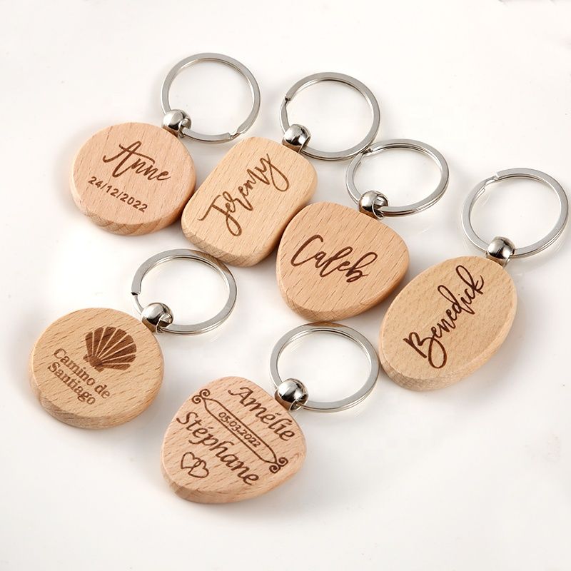 Wooden key chain