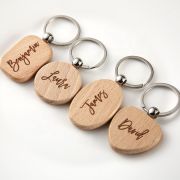 Wooden key chain