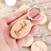 Wooden key chain