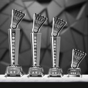 badminton trophy design