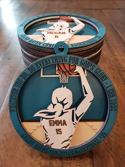 basketball medallions