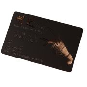 black metal business cards