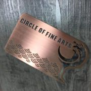 black metal business cards
