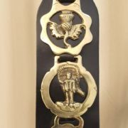 brass horse medallions