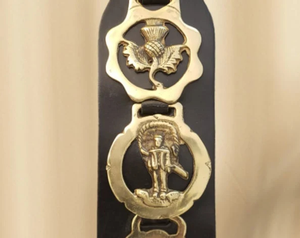 brass horse medallions