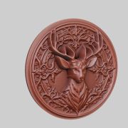 brown deer medallion