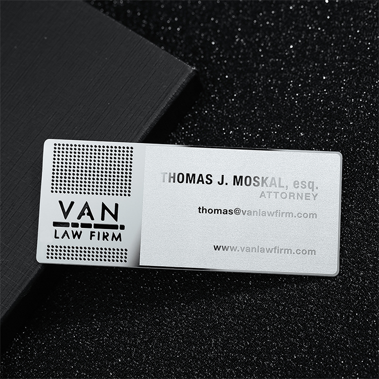 copper metal business card​