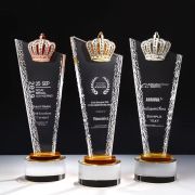 crown and trophy