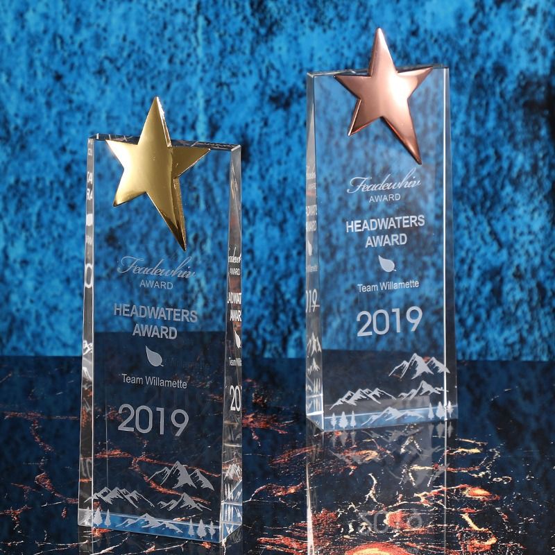 crystal trophy awards