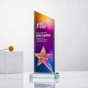 crystal trophy custom