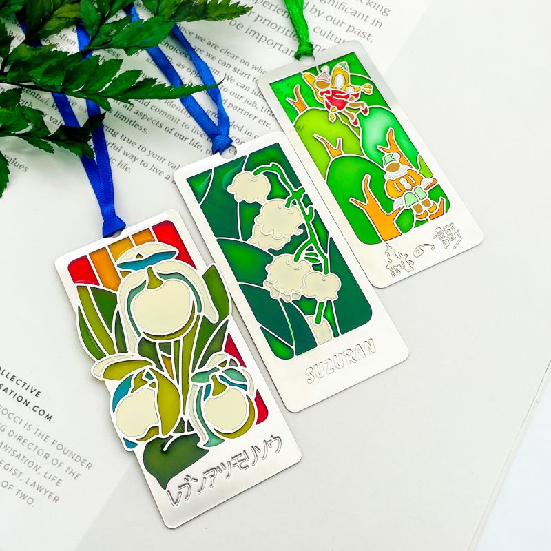 custom die cut bookmarks