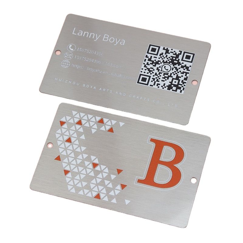 custom metal business cards