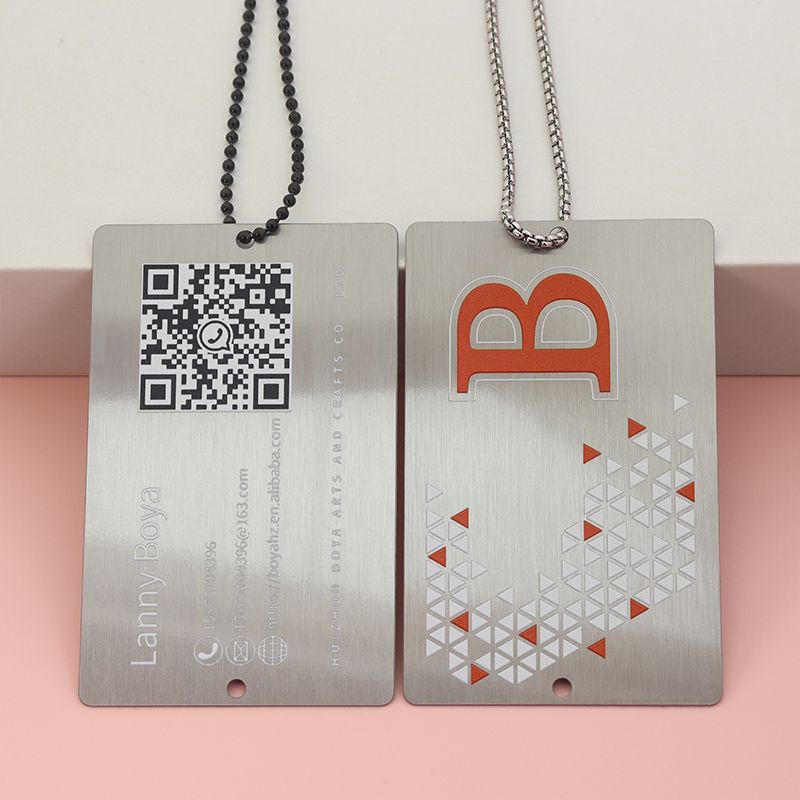 custom metal business cards