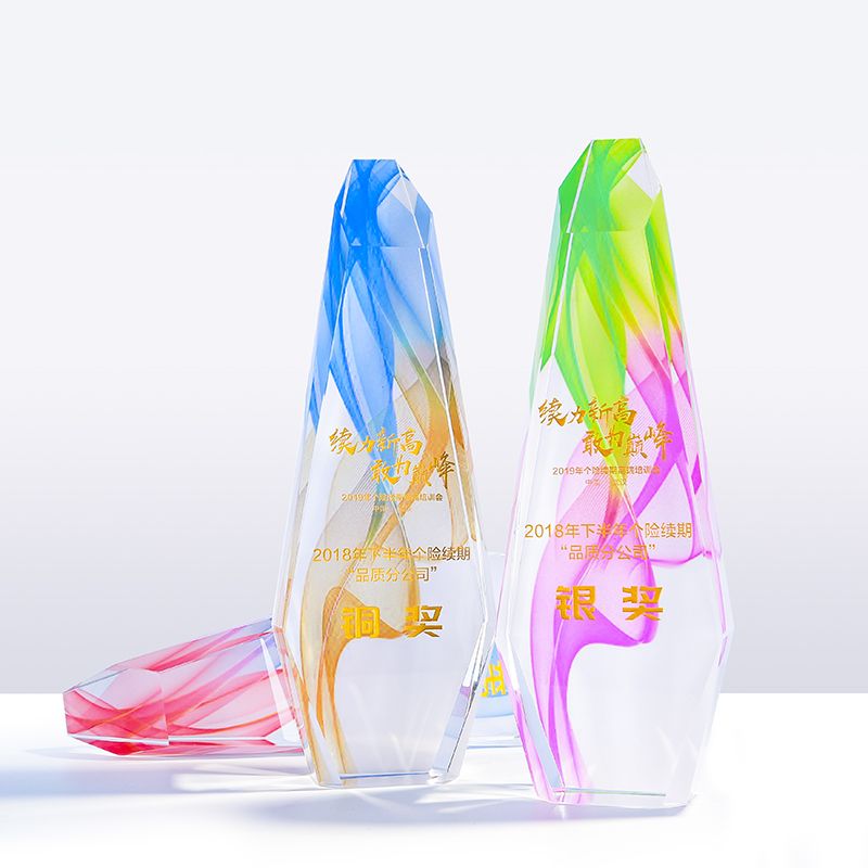 engraved crystal awards
