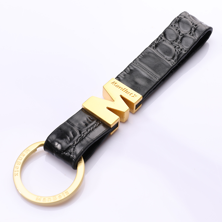 engraved leather keychain​