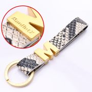 engraved leather keychain​