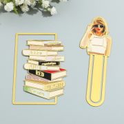 engraved metal bookmark
