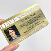gold metallic business cards​