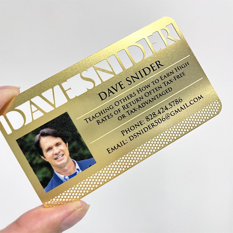 gold metallic business cards​