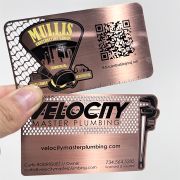 gold metallic business cards​