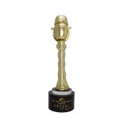 golden microphone trophy
