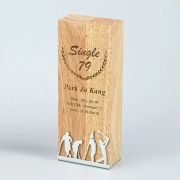 golf trophy with engraving